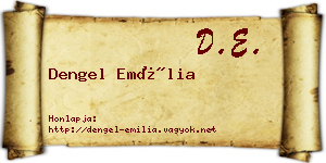 Dengel Emília névjegykártya
