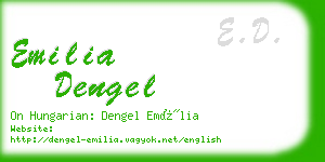 emilia dengel business card